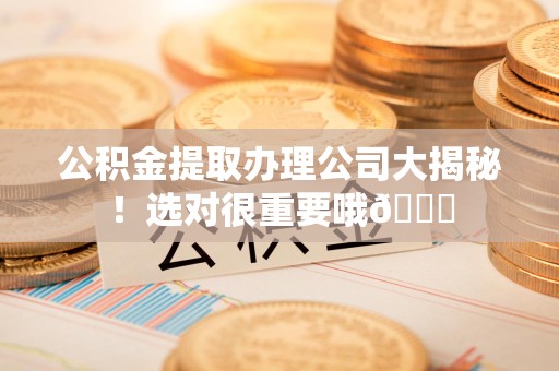 湾里公积金提取办理公司大揭秘！选对很重要哦😎